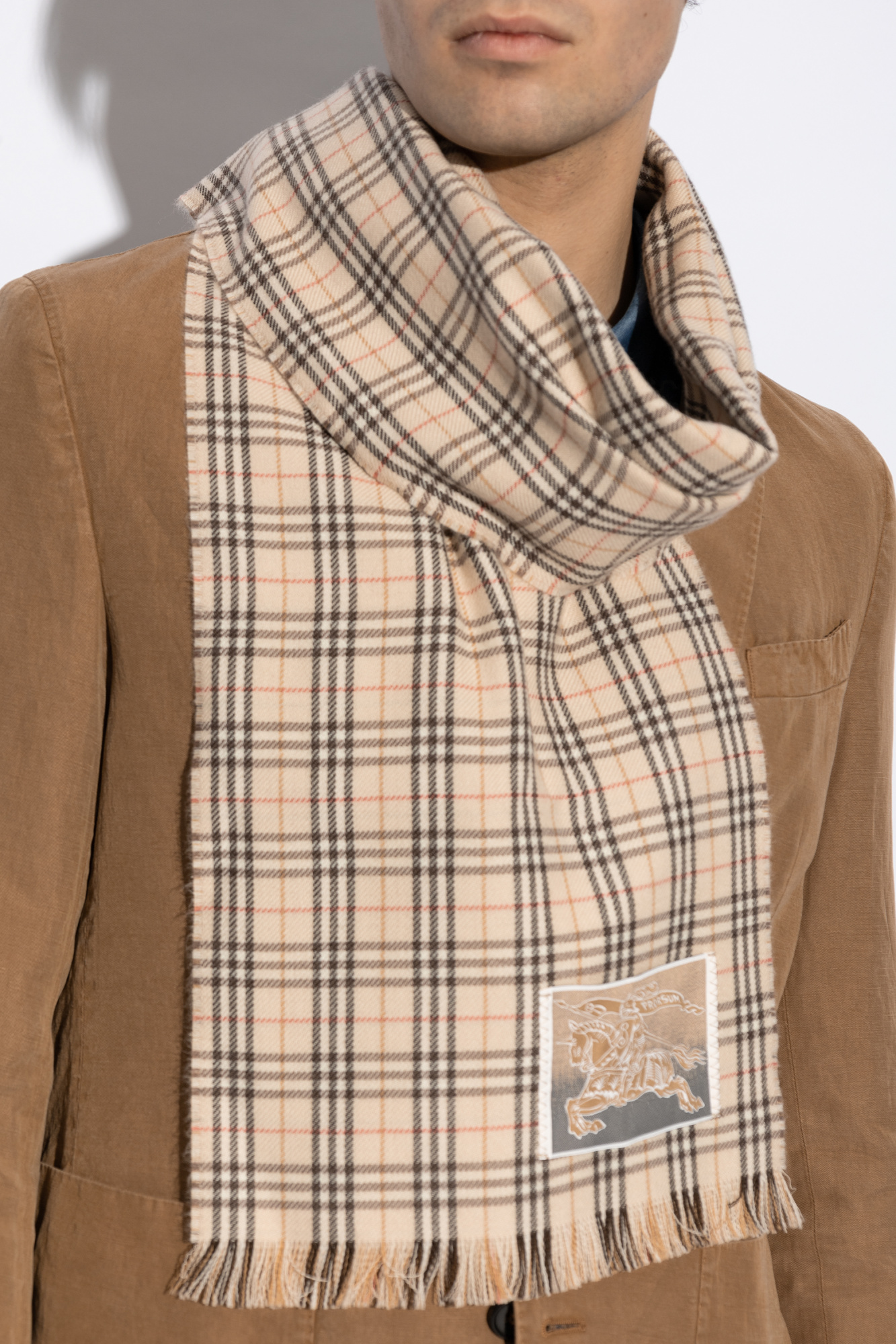 スカーフ Burberry SCARF (8104920 A2888) Cream Wool scarf Burberry - Vitkac Italy